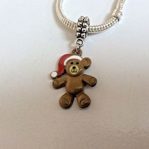TEDDY BEAR Dangling Charm Bead For European Style Charm Bracelets
